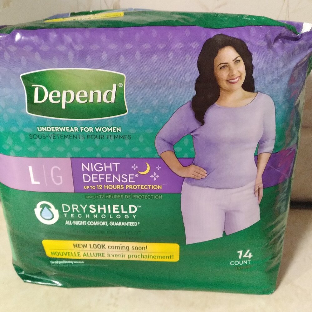 Depend, Night Defense, , Dry shield, Size - L/G